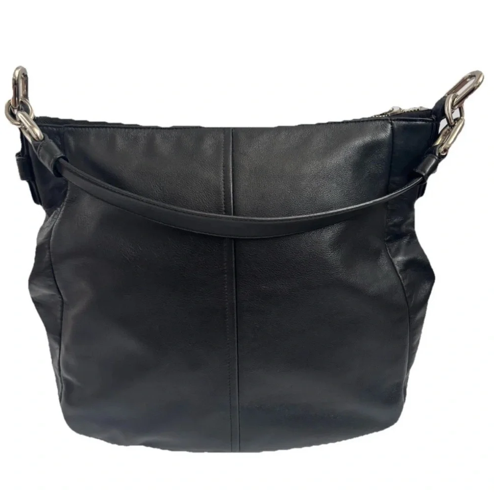 Coach Handbag ShoulderBag 17816 Black Leather Satchel